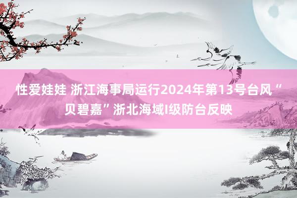 性爱娃娃 浙江海事局运行2024年第13号台风“贝碧嘉”浙北海域I级防台反映