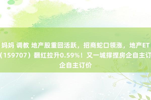 妈妈 调教 地产股重回活跃，招商蛇口领涨，地产ETF（159707）翻红拉升0.59%！又一城撑捏房企自主订价