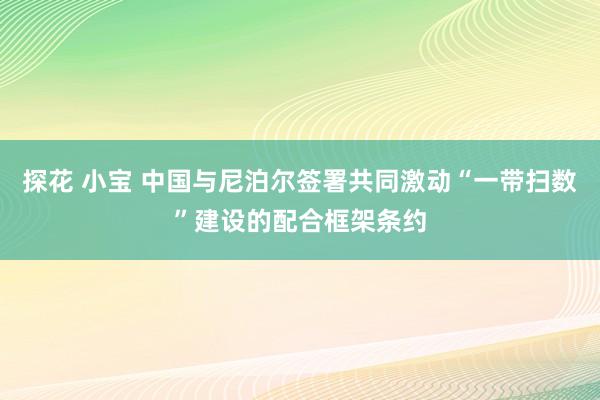 探花 小宝 中国与尼泊尔签署共同激动“一带扫数”建设的配合框架条约