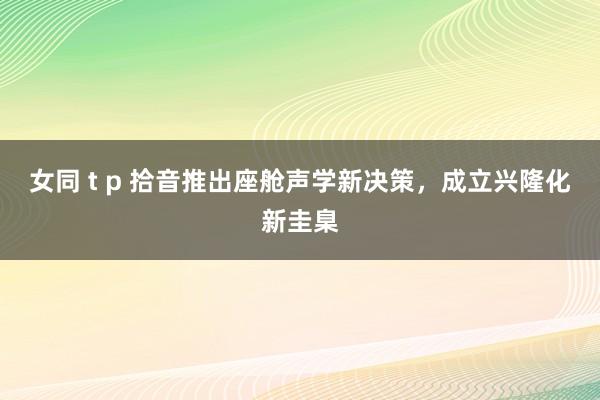 女同 t p 拾音推出座舱声学新决策，成立兴隆化新圭臬