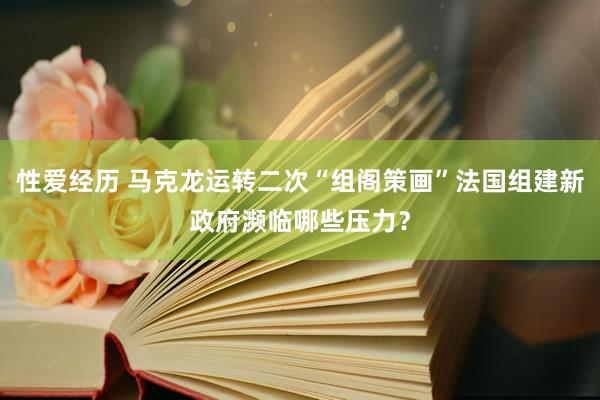 性爱经历 马克龙运转二次“组阁策画”法国组建新政府濒临哪些压力？