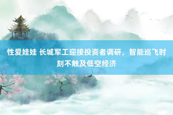 性爱娃娃 长城军工迎接投资者调研，智能巡飞时刻不触及低空经济