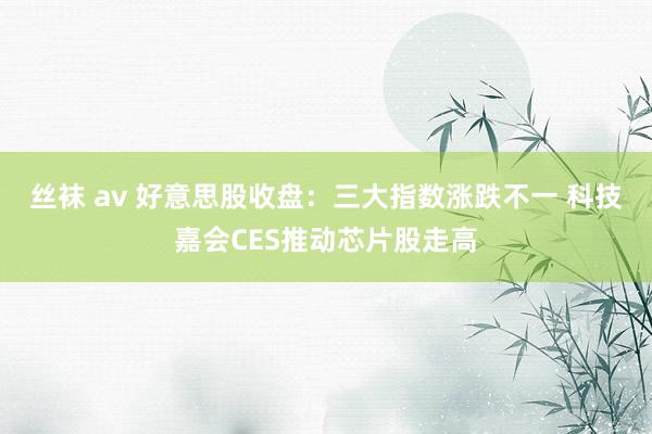 丝袜 av 好意思股收盘：三大指数涨跌不一 科技嘉会CES推动芯片股走高