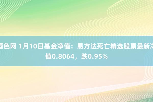 酒色网 1月10日基金净值：易方达死亡精选股票最新净值0.8064，跌0.95%